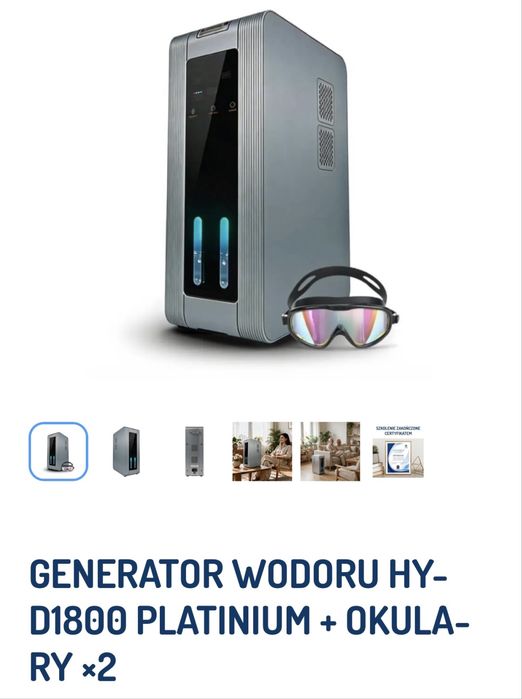 Generator wodoru HYDROGEN  AKV/HYD 1800 + 2 x okulary