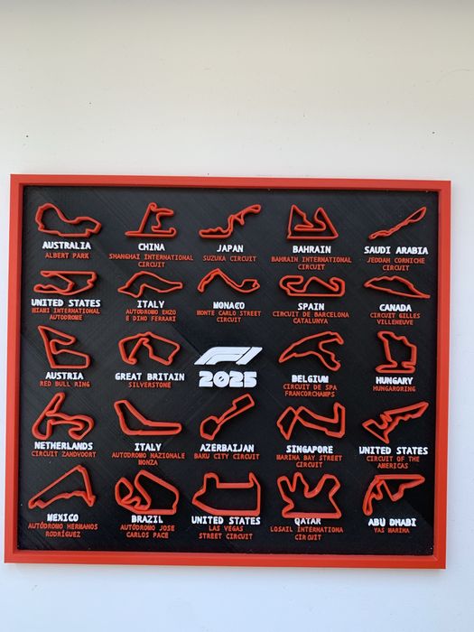 Декор для любителів формули 1 пластикова 3д Друк