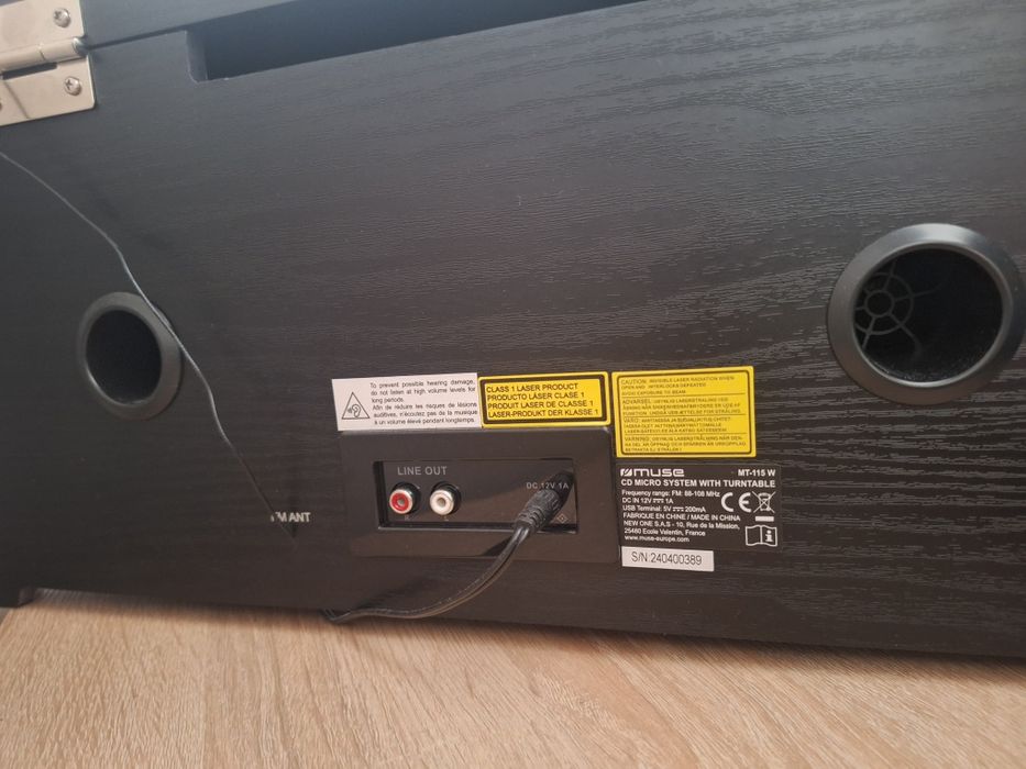 Gramofon MUSE MT-115 DAB Bluetooth USB Drewno
