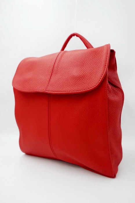 Plecak damski Skóra Naturalna Pojemny 3 przegrody Nowy