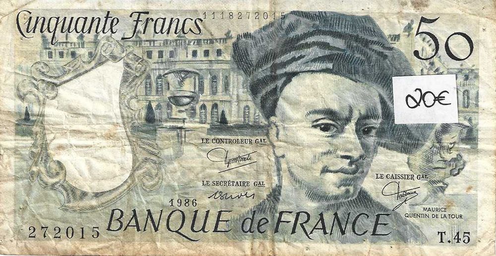 Notas antigas - França