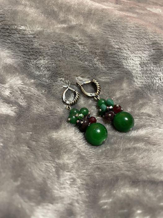 Сережки смарагд