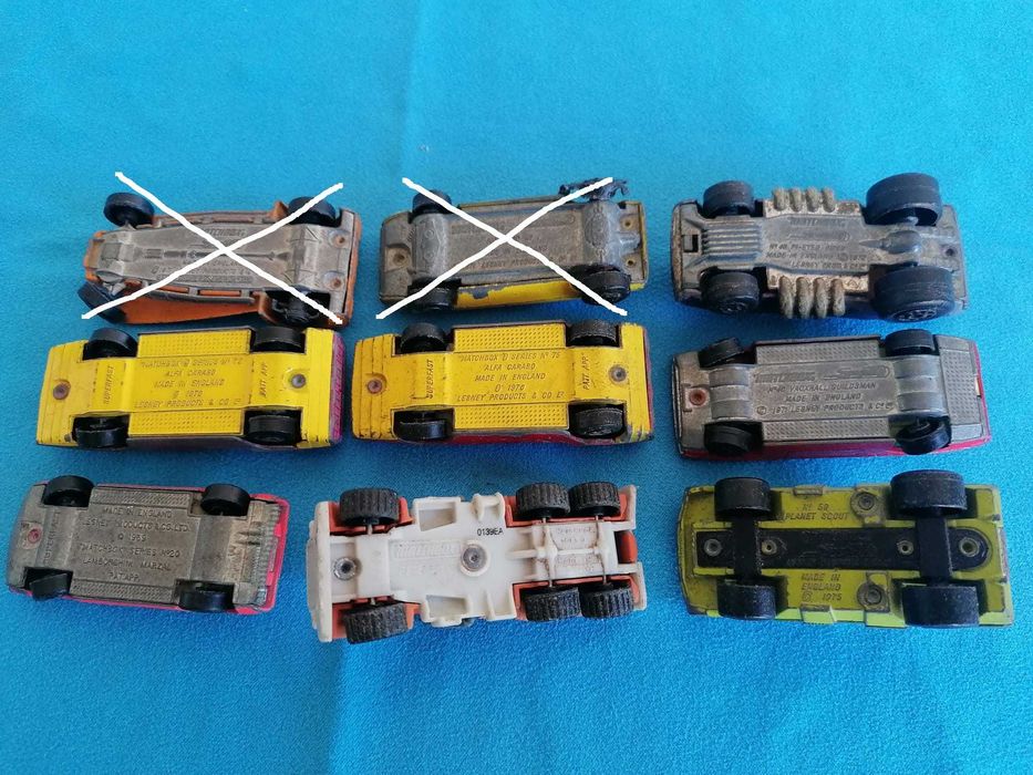 Carrinhos Matchbox anos 70 e 80