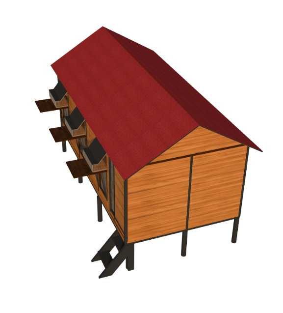 Gołębnik solidna konstrukcja wysyłka gratis 250cm / 800 cm