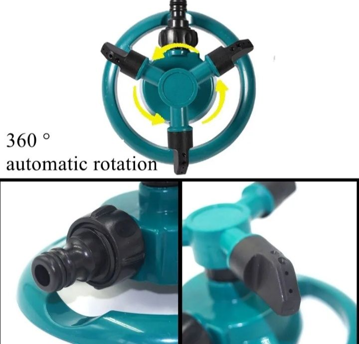 Spray de Água Rotativo Automático 360° Novo