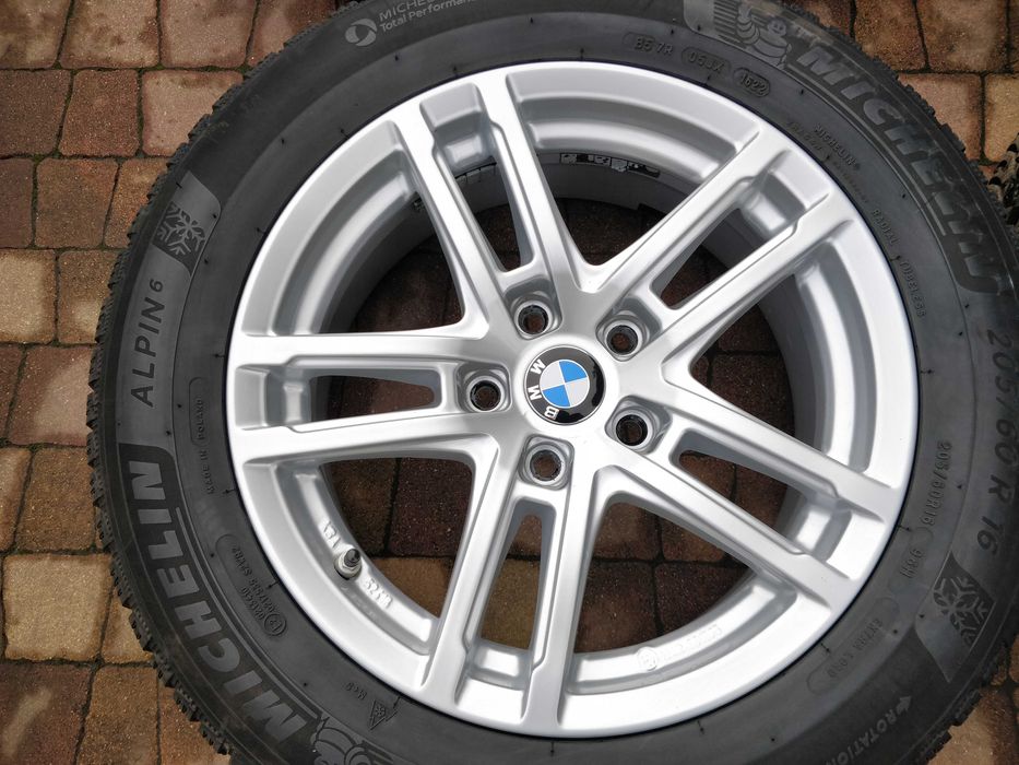 3420. Koła zimowe BMW 3 G20 5x112 ET22 205/60/16 Michelin 8.5mm 2023r