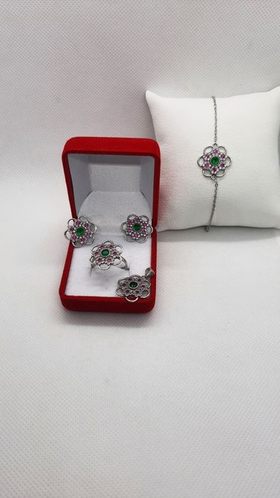 Серебряный  ганитур Pandora  925 проба срібний набір
