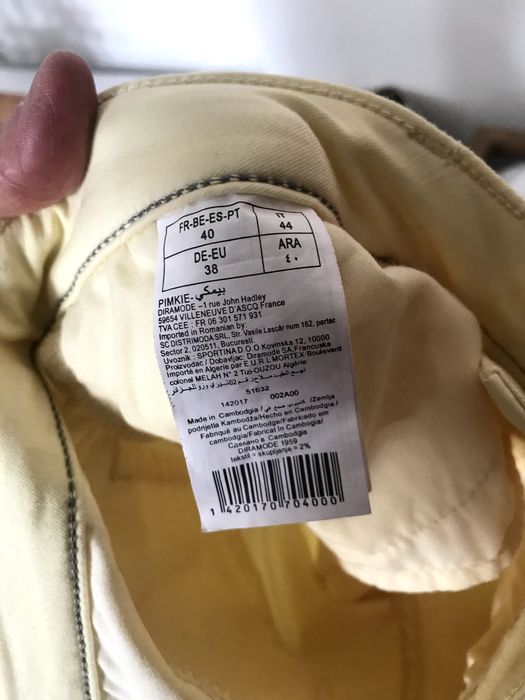 Calças Amarelo Claro Nº 40