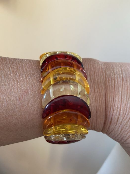 Bransolwtka w kolorach bursztynowych