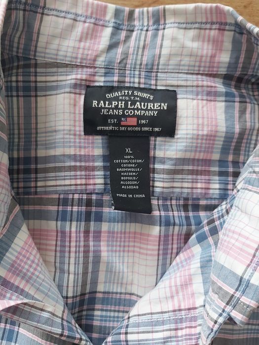 Koszula męska w kratę Ralph Lauren rozm.XL
