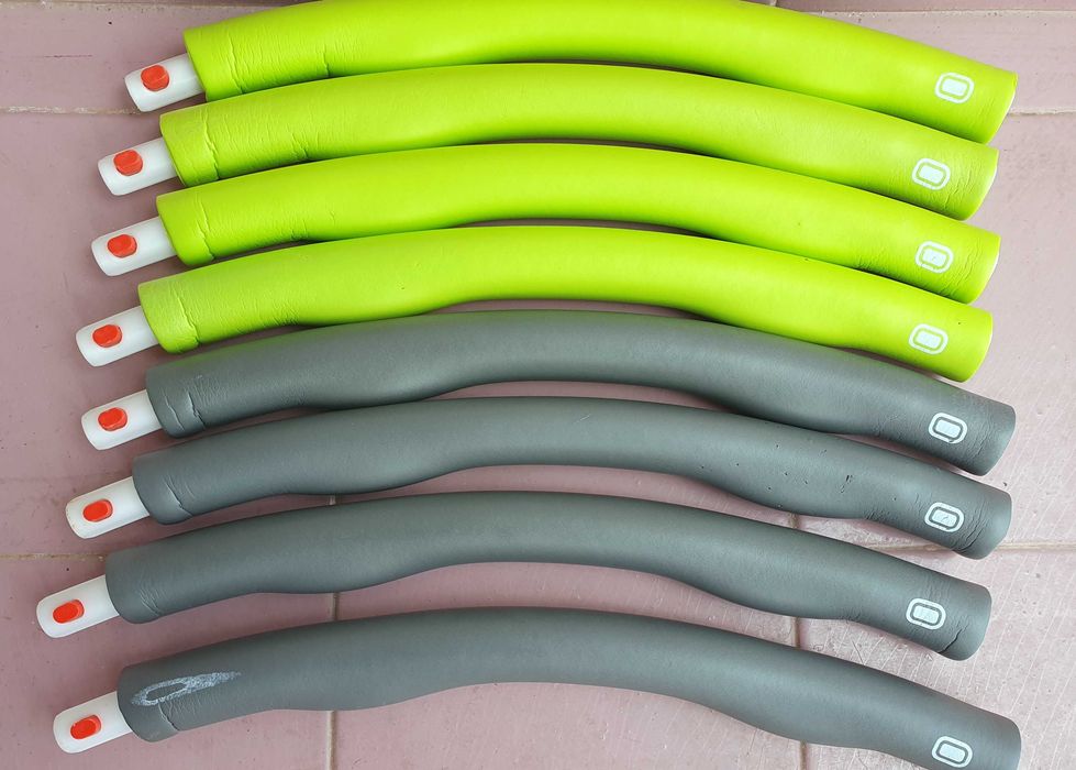 Hula Hoop de Fitness Peso 1.2kg – Desmontável (Verde/Cinzento)