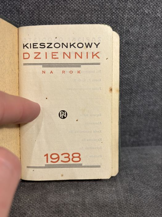 Przedwojenny Kalendarz 1938 LWÓW - Jan Święs - UNIKAT