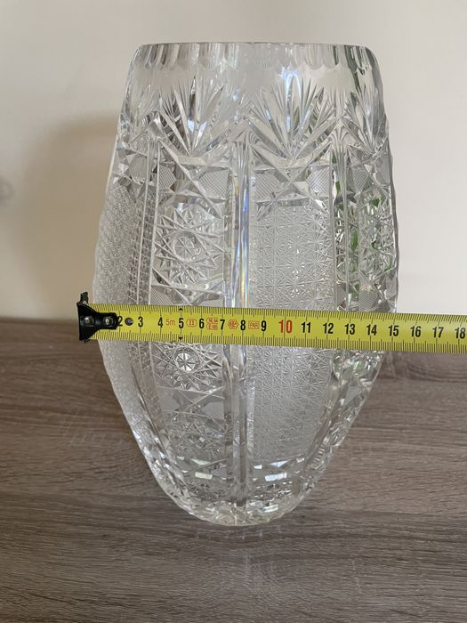 Wazon kryształ PRL wysokość 30cm stan idealny