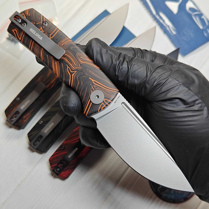 Складний ніж PETRIFIED FISH PFP01X Mini Beluga 14C28N (оригінал