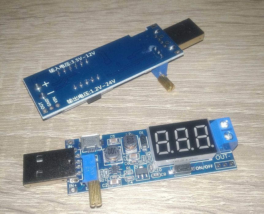 USB перетворювач напруги підвищуючий понижуючий DC-DC модуль 3.5-24v