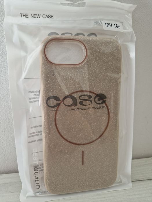 Magsafe Slim Shiny do Iphone 16e złoty