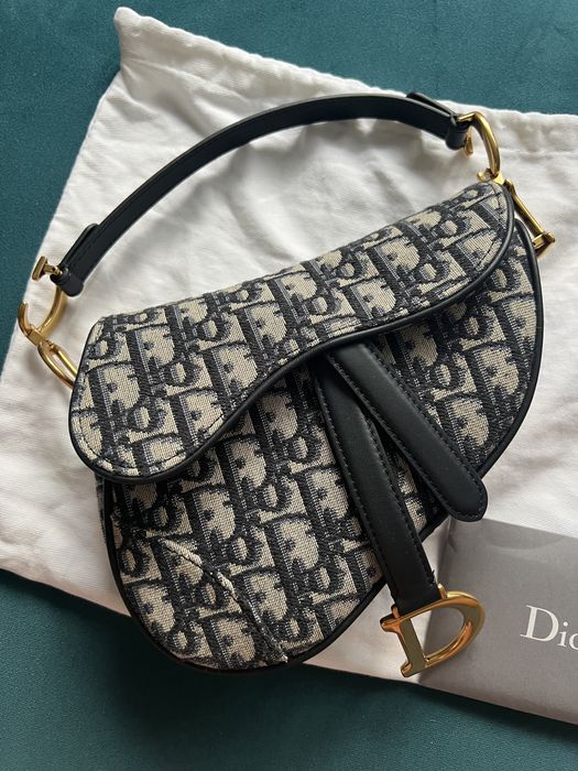 Torba Saddle bag Dior mini oblique monogram