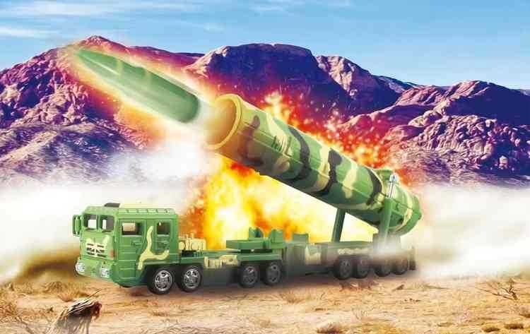 Модель 1/64 Китайский мобильный ракетный комплекс DF-31A