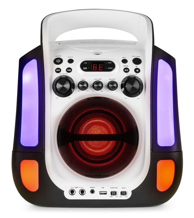Zestaw do karaoke dla Dzieci Odtwarzacz CD USB Bluetooth + Mikrofony 2sztuki