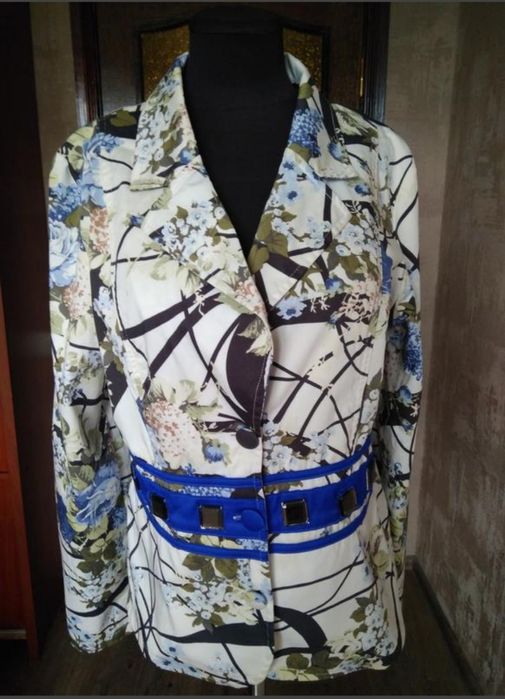 Красивый, яркий, летний пиджак Xl-XXL р. 50-52