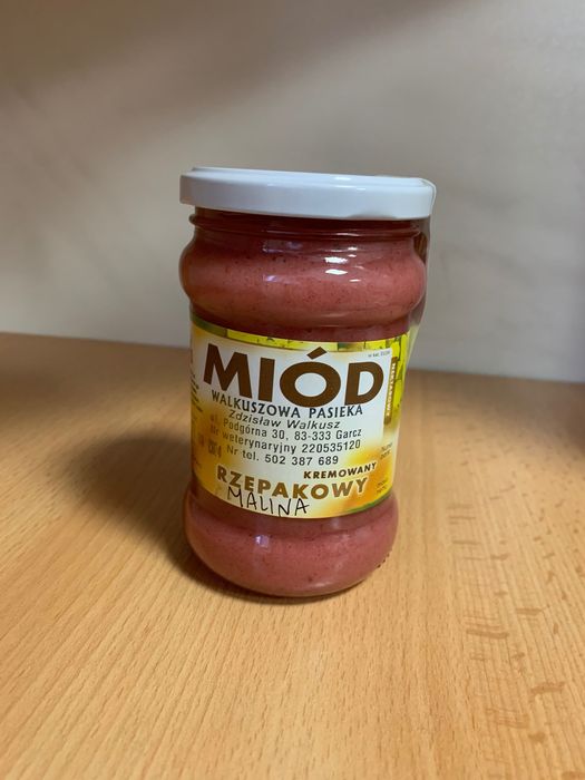 Miody kremowane, propolis, pyłek pszczeli z Walkuszowej Pasieki