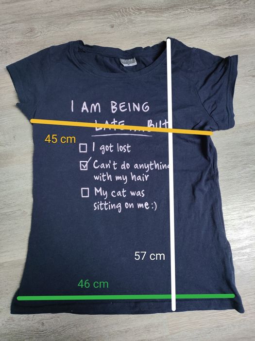 Tshirt damski granatowy i 2 inne