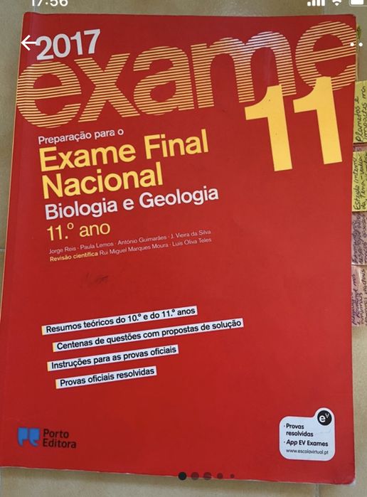 Livro de preparacao para exame de Biologia e Geologia de 11 ano