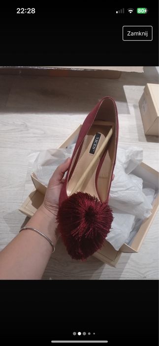 Borodowe szpilki nowe