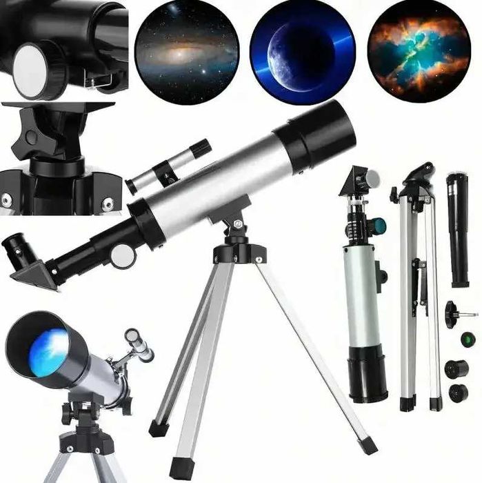 Астрономічний телескоп для спостережень за космосом зі штативом