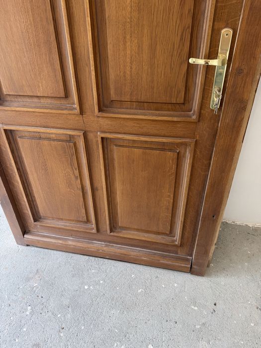 Drzwi wejsciowe dębowe drewniane