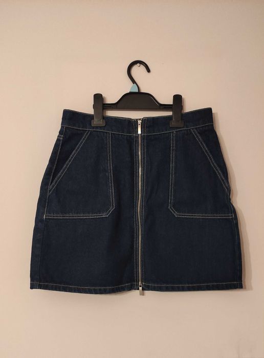 Spódnica jeansowa z zamkiem