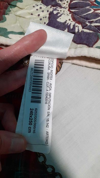 Edredon grande casal florido zara home manta colcha