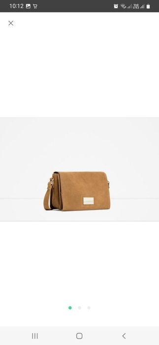 Замшева сумочка Zara