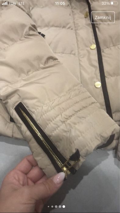 Beżowa kurtka Zara S