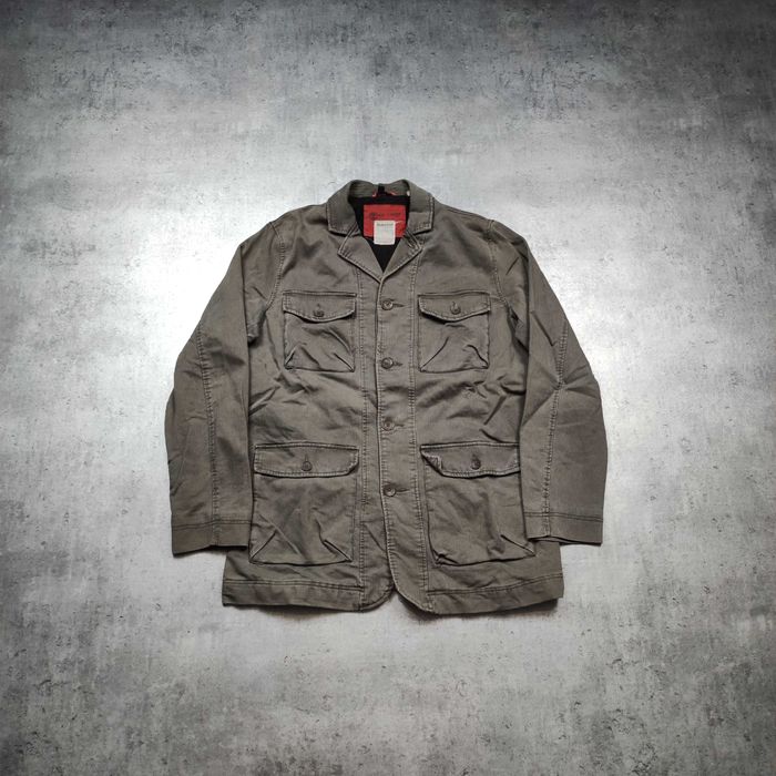 MĘSKA Kurtka Przejściowa Pocket Timberland PREMIUM Militarna Sztruks