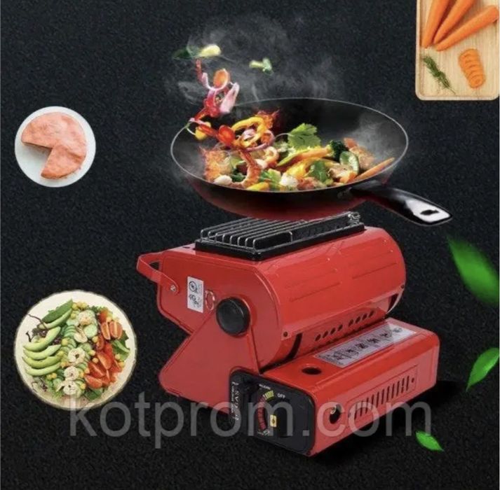 Портативный газовый обогреватель плита 2в1 Yanchuan YC-808B