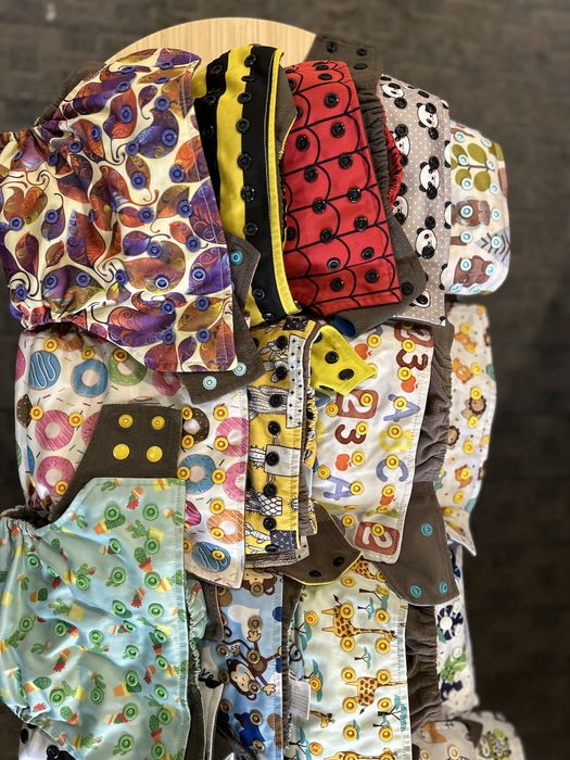 Fraldas de pano reutilizaveis