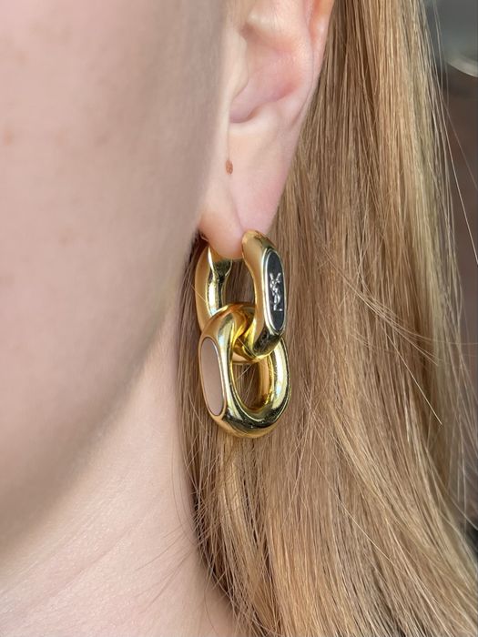 Серьги YSL, сережки YSL