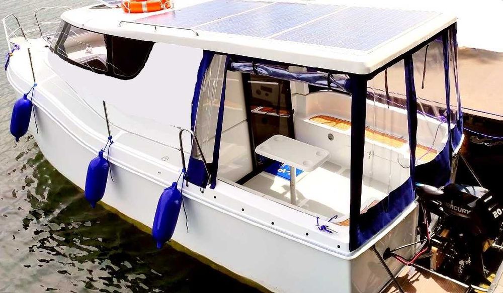 Ekologiczny Hybrydowy Jacht Motorowy MY BOAT 23 SOLAR Niepowtarzalny