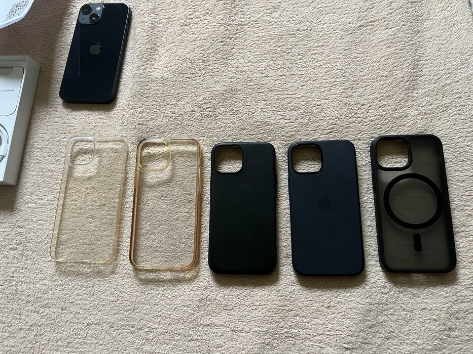 iPhone 13 mini (Midnight/Meia-noite) 128GB + Fatura + 5 Capas
