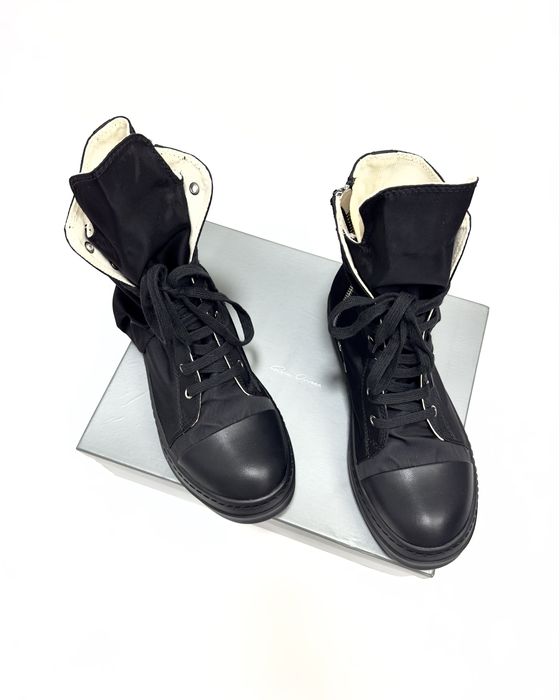 Кеди Rick Owens cargo sneaks sneakers rick owens shoes black DRKSHDW BAUHAUS SNEAKS чорні 42/43