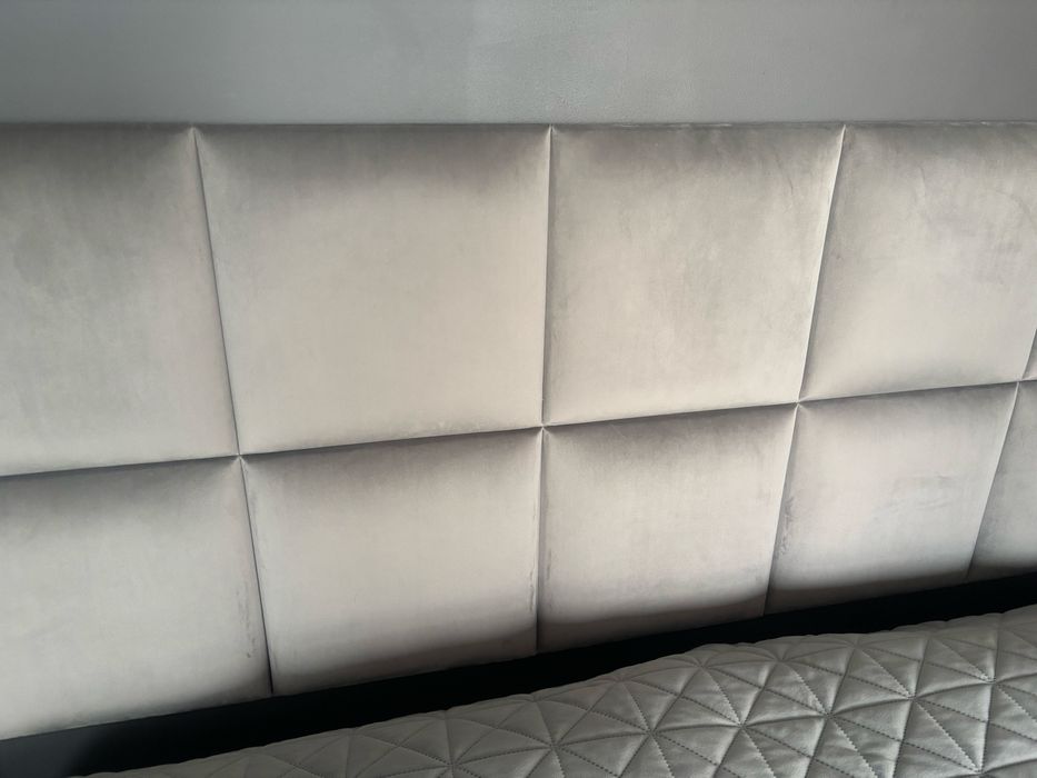 Zaglowek szary 140x60 patchwork