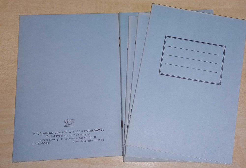 Zeszyt PRL 16-kartkowy/32-kartkowy w linie