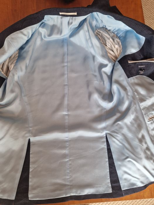 Blazer Gant azul homem, 100% linho, n.º 48