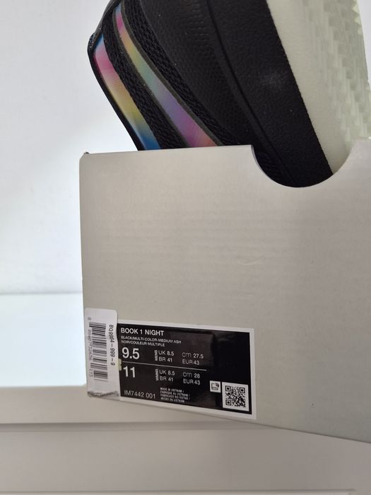 Кросівки Nike BOOK 1 Night, IM7442 001. US9.5 EU 43 27.5CM