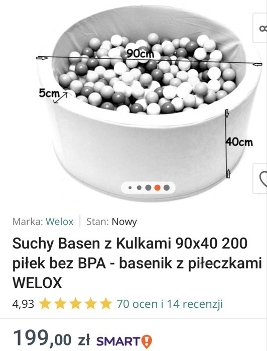 Basen z piłeczkami idealny stan! 100zł