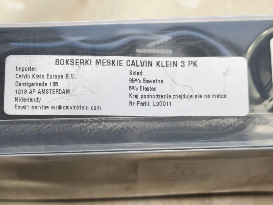 Majtki bokserki Calvin Klein bawełniane 3 sztuki czarne XL