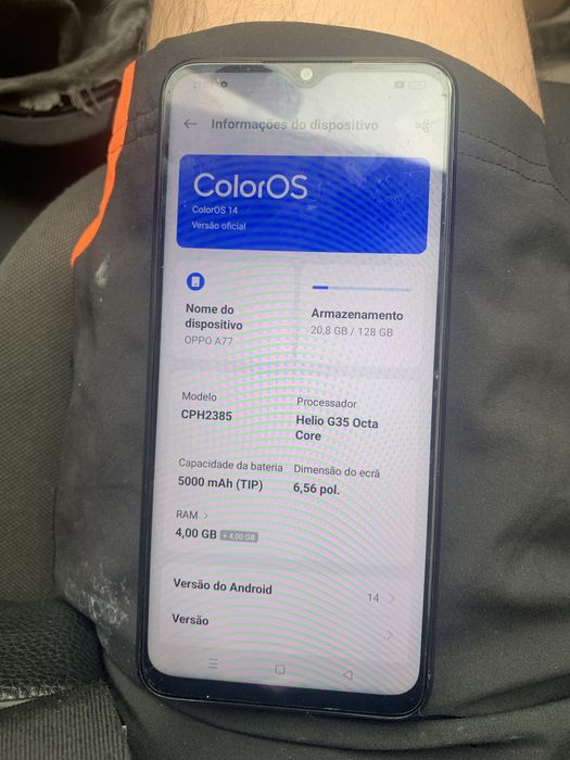 OPPO A77 semi novo