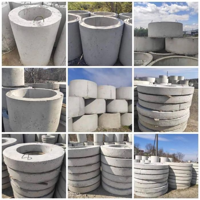 Бетонні кільця та лотки
