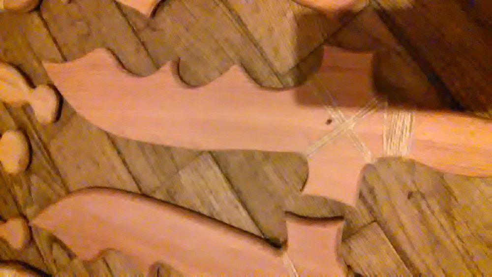 Сабля деревянная резная. Игрушки. Новые.